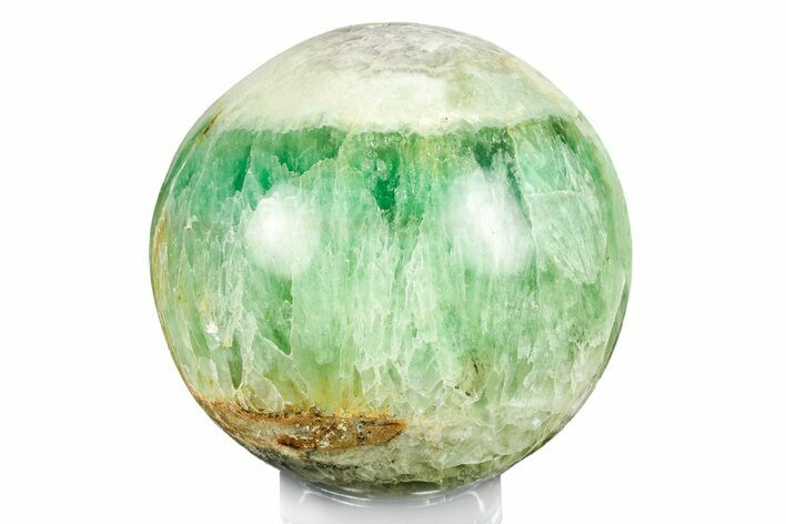 Polished Green Fluorite Sphere - Madagascar #246107